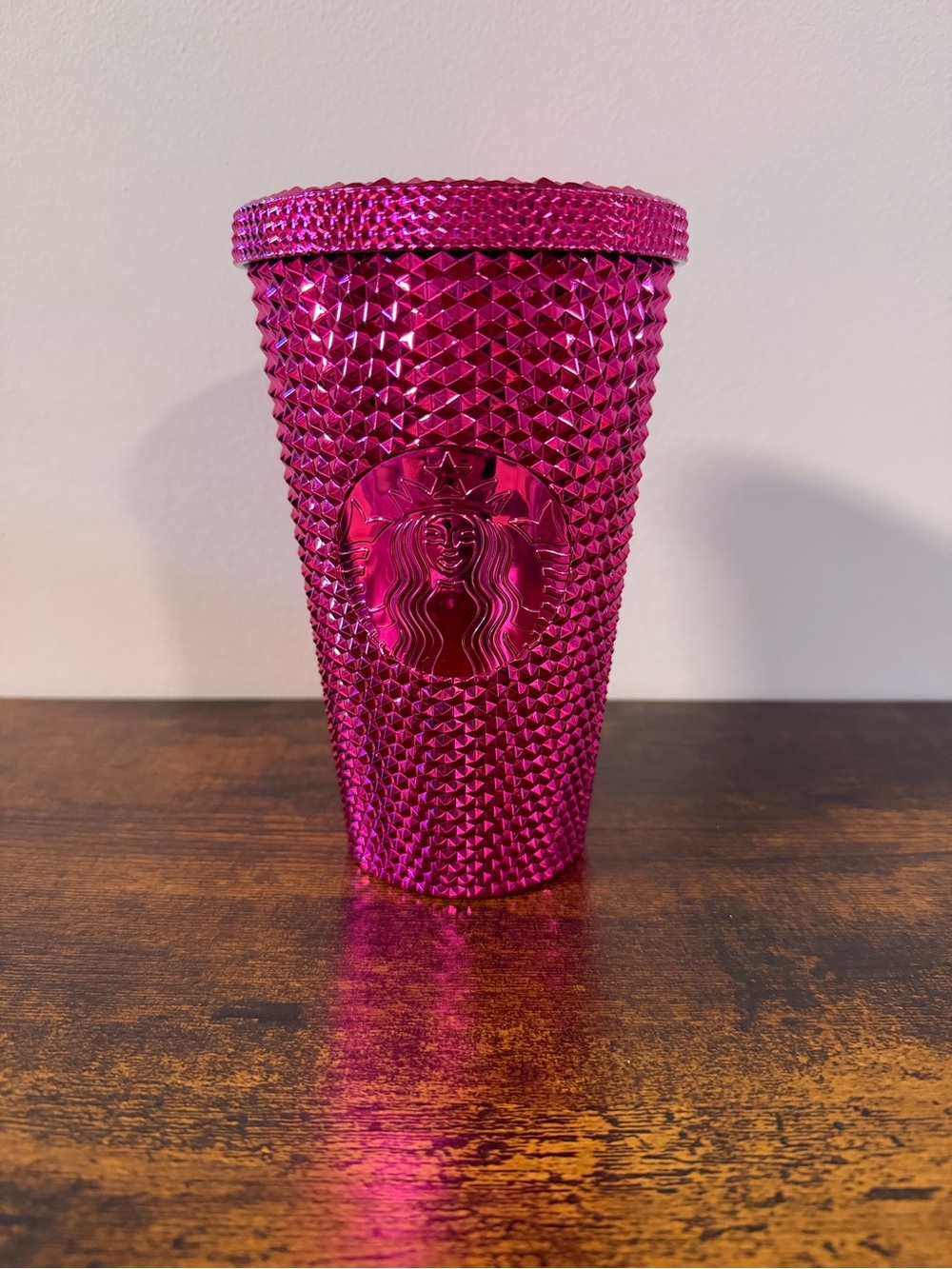 Starbucks Vibrant Hot Pink Studded Tumbler with Lid